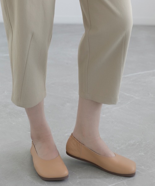 【セール】【DECADE CLASSIC】ギャザー フラットシューズ（スリッポン）｜DECADE CLASSIC（ディケイド クラシック）