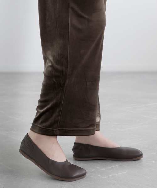 【セール】【DECADE CLASSIC】ギャザー フラットシューズ（スリッポン）｜DECADE CLASSIC（ディケイド クラシック）