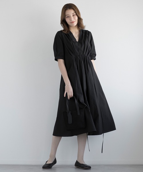 【セール】【DECADE CLASSIC】ギャザー フラットシューズ（スリッポン）｜DECADE CLASSIC（ディケイド クラシック）