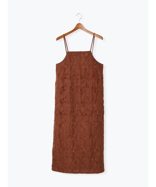 Lugnoncure（ルノンキュール）の「◎モールジャカードキャミワンピース（ワンピース・レディース・ブラウン/ブラック・F）」の9枚目の写真