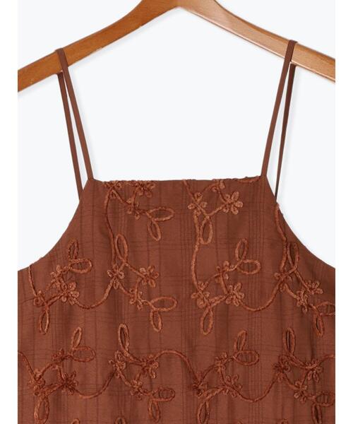 Lugnoncure（ルノンキュール）の「◎モールジャカードキャミワンピース（ワンピース・レディース・ブラウン/ブラック・F）」の14枚目の写真