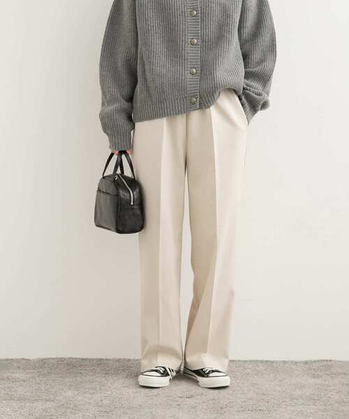 URBAN RESEARCH DOORS(アーバンリサーチドアーズ)の「『UR TECH』ウラキモウストレートイージーパンツ(その他パンツ・レディース・ブラック/アイボリー・SMALL/MEDIUM)」の4枚目の写真