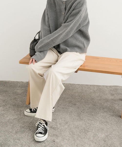 URBAN RESEARCH DOORS(アーバンリサーチドアーズ)の「『UR TECH』ウラキモウストレートイージーパンツ(その他パンツ・レディース・ブラック/アイボリー・SMALL/MEDIUM)」の15枚目の写真