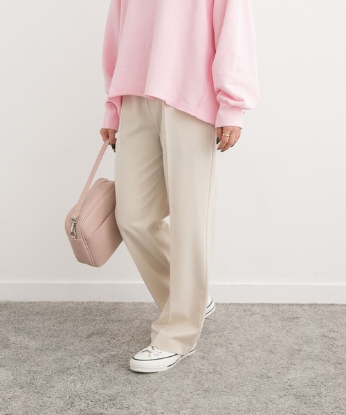 URBAN RESEARCH DOORS(アーバンリサーチドアーズ)の「『UR TECH』ウラキモウストレートイージーパンツ(その他パンツ・レディース・ブラック/アイボリー・SMALL/MEDIUM)」の20枚目の写真