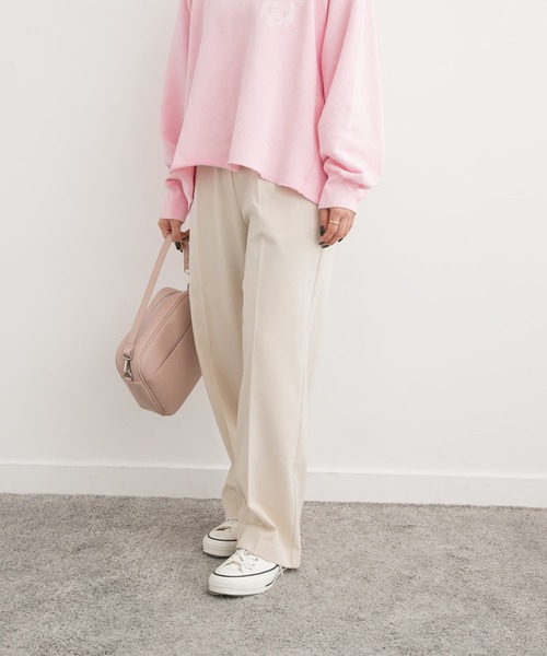 URBAN RESEARCH DOORS(アーバンリサーチドアーズ)の「『UR TECH』ウラキモウストレートイージーパンツ(その他パンツ・レディース・ブラック/アイボリー・SMALL/MEDIUM)」の21枚目の写真