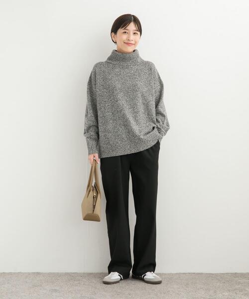 URBAN RESEARCH DOORS(アーバンリサーチドアーズ)の「『UR TECH』ウラキモウストレートイージーパンツ(その他パンツ・レディース・ブラック/アイボリー・SMALL/MEDIUM)」の5枚目の写真