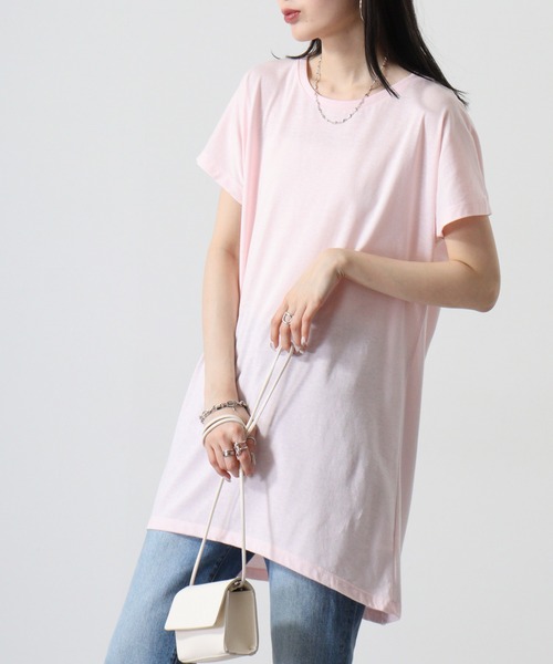 TRUSS（トラス）の「TRUSS ｳｨﾒﾝｽﾞﾄﾞﾙﾏﾝﾜﾝﾋﾟｰｽ（Tシャツ/カットソー・レディース・チャコールグレー/ピンク/ヘザーグレー/オフホワイト/オートミール/ブラック・M）」の6枚目の写真