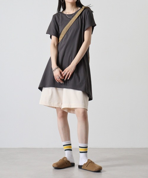 TRUSS（トラス）の「TRUSS ｳｨﾒﾝｽﾞﾄﾞﾙﾏﾝﾜﾝﾋﾟｰｽ（Tシャツ/カットソー・レディース・チャコールグレー/ピンク/ヘザーグレー/オフホワイト/オートミール/ブラック・M）」の22枚目の写真