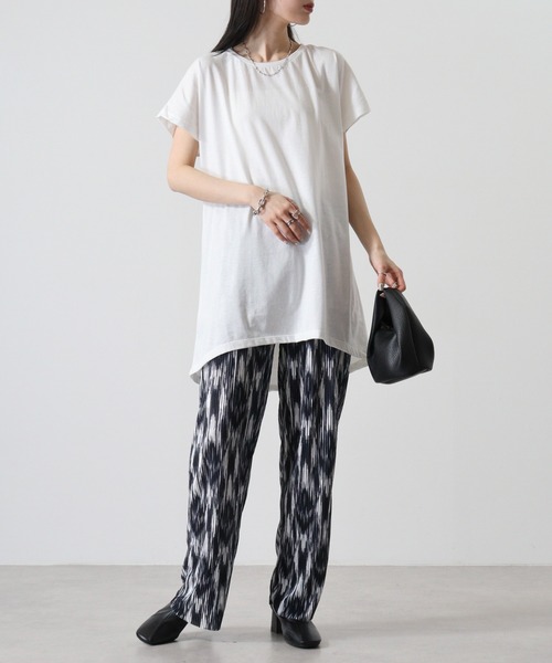 TRUSS（トラス）の「TRUSS ｳｨﾒﾝｽﾞﾄﾞﾙﾏﾝﾜﾝﾋﾟｰｽ（Tシャツ/カットソー・レディース・チャコールグレー/ピンク/ヘザーグレー/オフホワイト/オートミール/ブラック・M）」の19枚目の写真