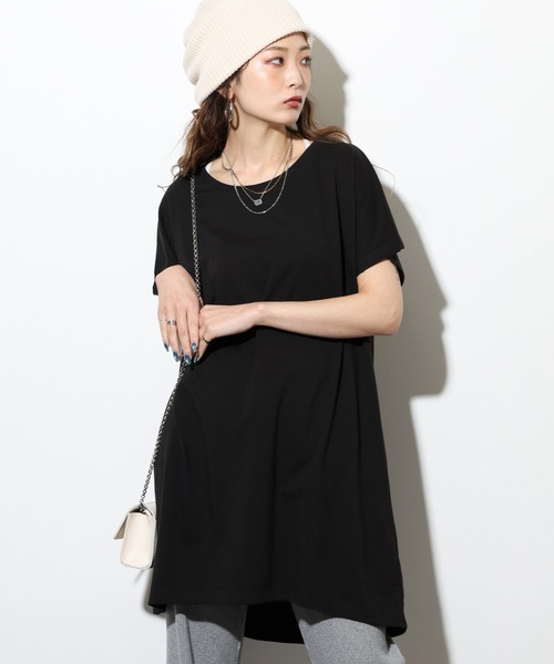 TRUSS（トラス）の「TRUSS ｳｨﾒﾝｽﾞﾄﾞﾙﾏﾝﾜﾝﾋﾟｰｽ（Tシャツ/カットソー・レディース・チャコールグレー/ピンク/ヘザーグレー/オフホワイト/オートミール/ブラック・M）」の7枚目の写真