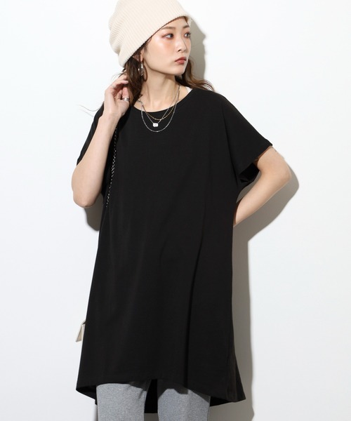 TRUSS（トラス）の「TRUSS ｳｨﾒﾝｽﾞﾄﾞﾙﾏﾝﾜﾝﾋﾟｰｽ（Tシャツ/カットソー・レディース・チャコールグレー/ピンク/ヘザーグレー/オフホワイト/オートミール/ブラック・M）」の8枚目の写真