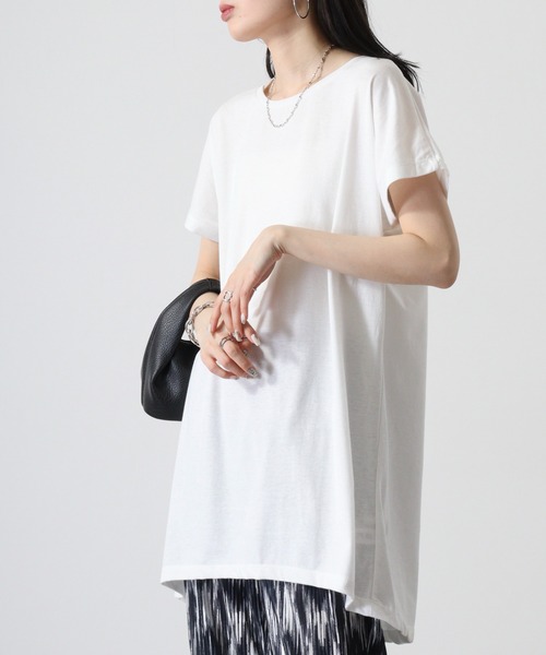 TRUSS（トラス）の「TRUSS ｳｨﾒﾝｽﾞﾄﾞﾙﾏﾝﾜﾝﾋﾟｰｽ（Tシャツ/カットソー・レディース・チャコールグレー/ピンク/ヘザーグレー/オフホワイト/オートミール/ブラック・M）」の18枚目の写真