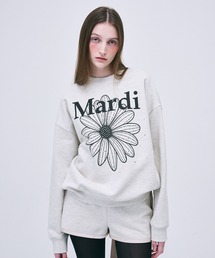 SWEATSHIRT FLOWERMARDI STONE EMBELLISHED / スウェットシャツ フラワーマルディ ストーン エンベリッシュド