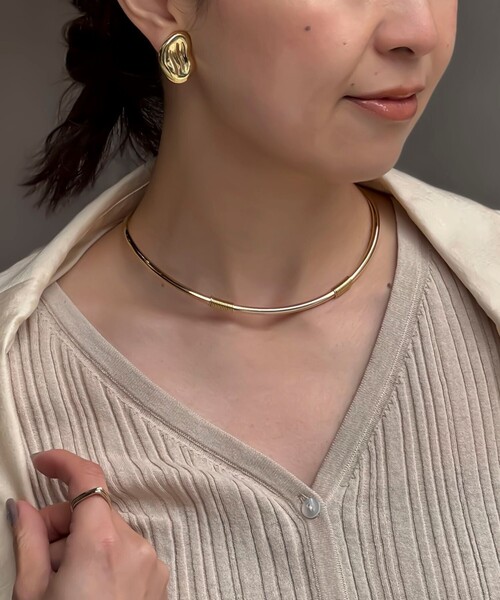 NOLLEY’S（ノーリーズ）の「【grace grace/グラスグラス】コイルチョーカー（チョーカー・レディース・シルバー/ゴールド・FREE）」の7枚目の写真