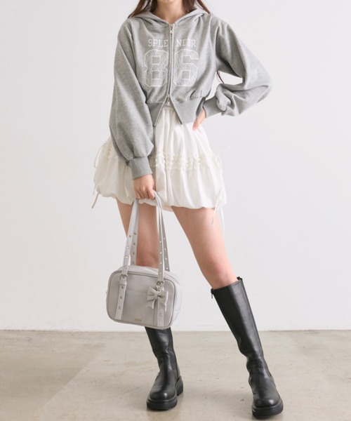 OLIVE des OLIVE（オリーブデオリーブ）の「ナンバリングパーカー（パーカー・レディース・ピンク/オフホワイト/トップグレー・FREE）」の10枚目の写真