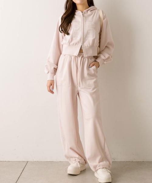 OLIVE des OLIVE（オリーブデオリーブ）の「ナンバリングパーカー（パーカー・レディース・ピンク/オフホワイト/トップグレー・FREE）」の21枚目の写真