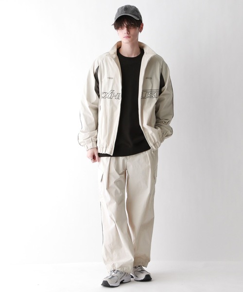 RAGEBLUE（レイジブルー）の「ゲームモチーフ/オーバーサイズナイロンジャケット（ナイロンジャケット・メンズ・グレー/ブラック/ホワイト・MEDIUM/LARGE）」の4枚目の写真