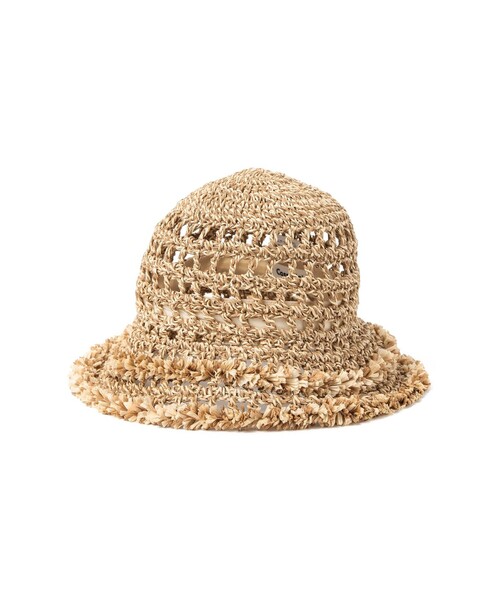 Ray BEAMS(レイビームス)の「【別注】Casselini / ぺーパー フリンジ ハット(ハット・レディース・パープル/ナチュラル・ONE SIZE)」の9枚目の写真