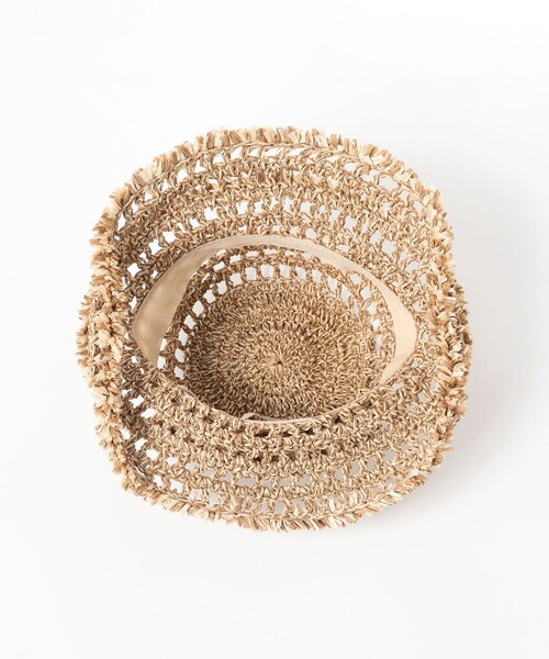 Ray BEAMS(レイビームス)の「【別注】Casselini / ぺーパー フリンジ ハット(ハット・レディース・パープル/ナチュラル・ONE SIZE)」の13枚目の写真