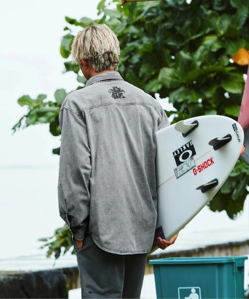Quiksilver(クイックシルバー)の「SHORE WASH SHIRTS /クイックシルバーウォッシュ加工ロゴ刺繍シャツ(シャツ/ブラウス・メンズ・ブルー/ブラック・MEDIUM/SMALL/LARGE/X-LARGE)」の13枚目の写真