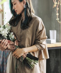 Bou Jeloud | 【はあちゅう×BouJeloud】２wayバックフレアシャツワンピース(シャツワンピース)