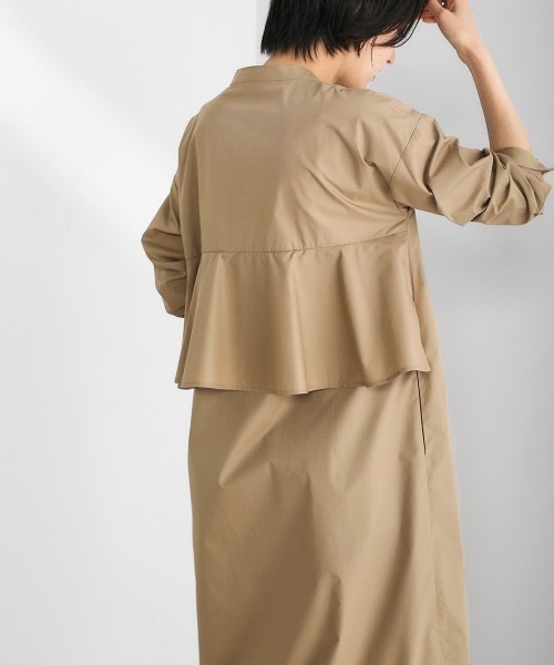 Bou Jeloud（ブージュルード）の「【はあちゅう×BouJeloud】２wayバックフレアシャツワンピース（シャツワンピース・レディース・ネイビー/ベージュ・FREE）」の11枚目の写真
