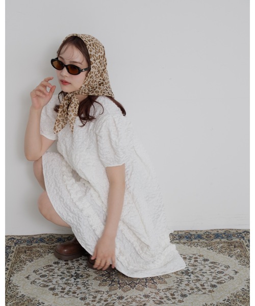 JUMELLE(ジュメロ)の「【25SS/新作】jacquard mini op(ワンピース・レディース・ホワイト/ブラック・FREE)」の14枚目の写真