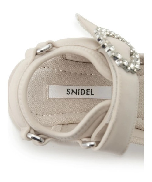 新品未使用 SNIDEL ビジュースニーカーソールサンダル 白 Ｓ 完売 24S SNIDEL ビジュースニーカーソールサンダル 白 S 完売 24S