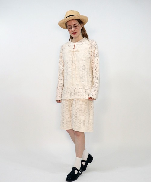 haupia（ハウピア）の「小さな箱の贈り物【ハーフパンツ】（その他パンツ・レディース・ブラック/アイボリー・MEDIUM）」の3枚目の写真