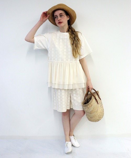 haupia（ハウピア）の「小さな箱の贈り物【ハーフパンツ】（その他パンツ・レディース・ブラック/アイボリー・MEDIUM）」の13枚目の写真