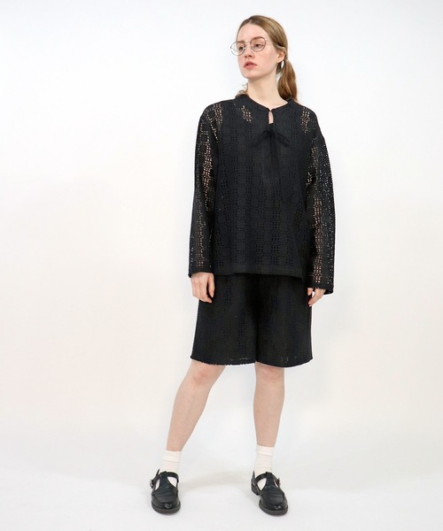 haupia（ハウピア）の「小さな箱の贈り物【ハーフパンツ】（その他パンツ・レディース・ブラック/アイボリー・MEDIUM）」の15枚目の写真