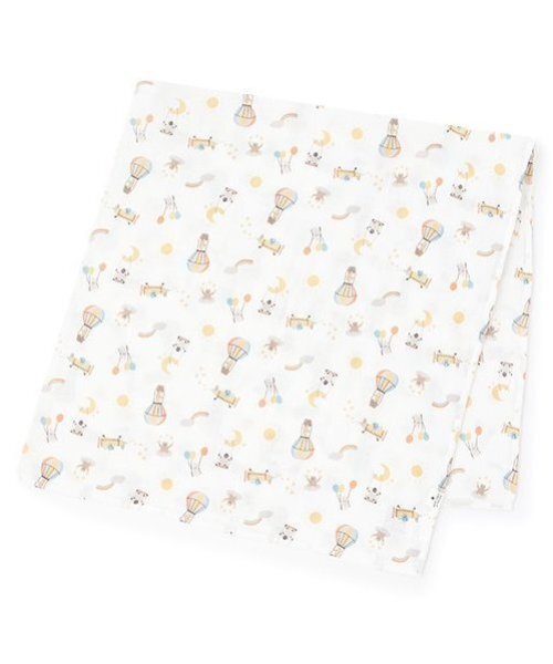 petit main（プティマイン）の「ガーゼおくるみ（おくるみ・キッズ・ベージュ/カラフル/ピンク/ライトオレンジ系・F）」の3枚目の写真