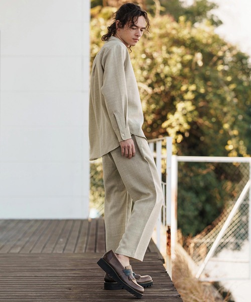 ms5992- テックキャンバスレギュラーカラーシャツLS（シャツ