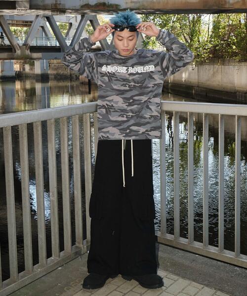 SHORT ROUND（ショートラウンド）の「SHORT ROUND/カモフラグラフィックT（Tシャツ/カットソー・メンズ・グレー系その他・MEDIUM/LARGE）」の4枚目の写真