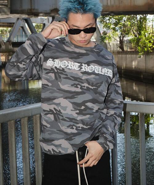SHORT ROUND（ショートラウンド）の「SHORT ROUND/カモフラグラフィックT（Tシャツ/カットソー・メンズ・グレー系その他・MEDIUM/LARGE）」の8枚目の写真