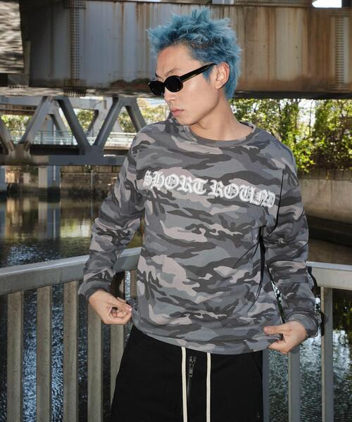 SHORT ROUND（ショートラウンド）の「SHORT ROUND/カモフラグラフィックT（Tシャツ/カットソー・メンズ・グレー系その他・MEDIUM/LARGE）」の9枚目の写真