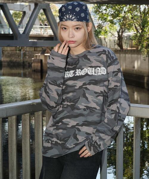 SHORT ROUND（ショートラウンド）の「SHORT ROUND/カモフラグラフィックT（Tシャツ/カットソー・メンズ・グレー系その他・MEDIUM/LARGE）」の13枚目の写真