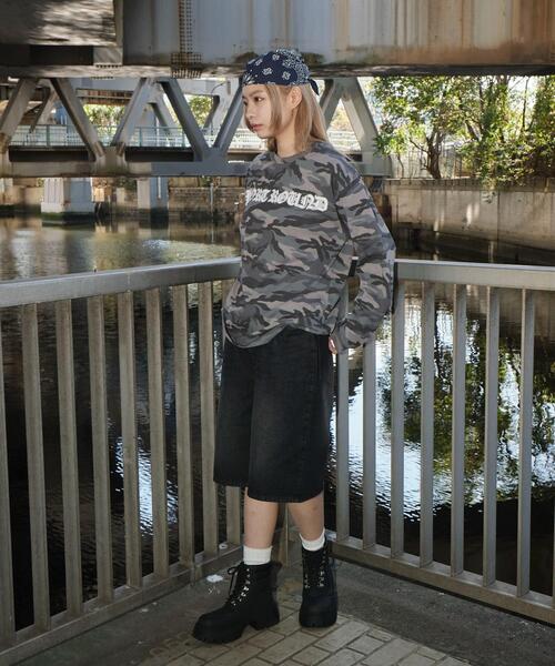 SHORT ROUND（ショートラウンド）の「SHORT ROUND/カモフラグラフィックT（Tシャツ/カットソー・メンズ・グレー系その他・MEDIUM/LARGE）」の16枚目の写真