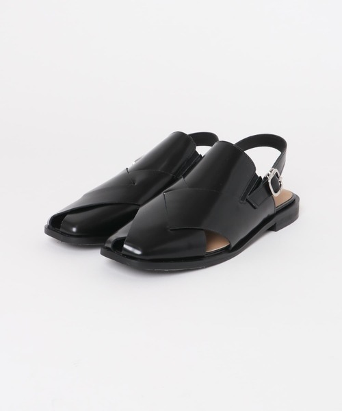 URBAN RESEARCH ROSSO WOMEN（アーバンリサーチ　ロッソ）の「REMME　バックストラップフラットシューズ（その他シューズ・レディース・ブラック・37）」の3枚目の写真