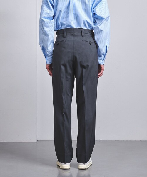 UNITED ARROWS（ユナイテッドアローズ）の「ウールトロピカル 1プリーツ ミリタリートラウザーズ（スラックス・メンズ・ダークグレー/ベージュ・XL/L/M/S）」の9枚目の写真