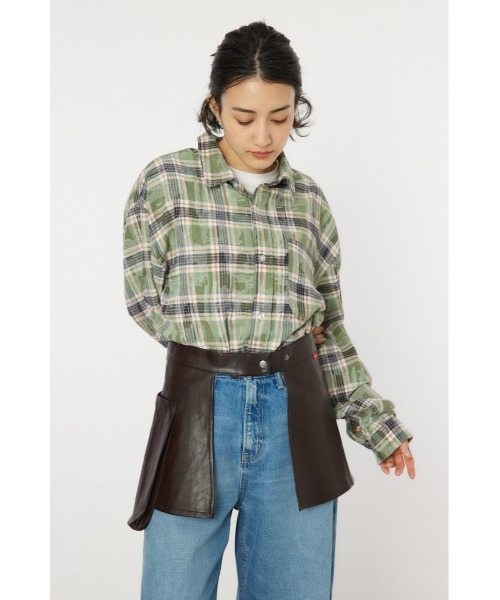 RODEO CROWNS WIDE BOWL（ロデオクラウンズワイドボウル）の「ラップベルト（ベルト・レディース・ダークブラウン/ブラウン・FREE）」の5枚目の写真