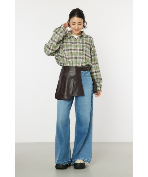 RODEO CROWNS WIDE BOWL（ロデオクラウンズワイドボウル）の「ラップベルト（ベルト・レディース・ダークブラウン/ブラウン・FREE）」の4枚目の写真