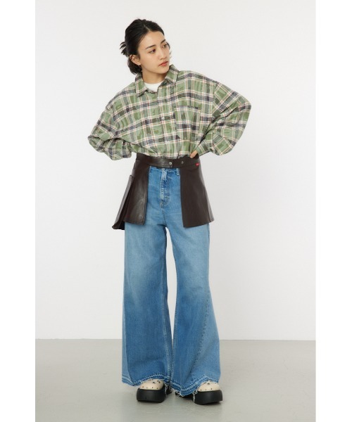 RODEO CROWNS WIDE BOWL（ロデオクラウンズワイドボウル）の「ラップベルト（ベルト・レディース・ダークブラウン/ブラウン・FREE）」の7枚目の写真