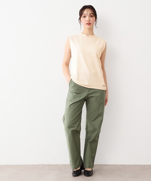 LAURA ASHLEY(ローラアシュレイ)の「【カラー追加!日本製/ワンマイルウエア】コツトン コンパクトヤーン ベスト(ベスト・レディース・ホワイト系/グリーン/ベージュ/アイボリー/グレー/ワインレッド・38)」の8枚目の写真