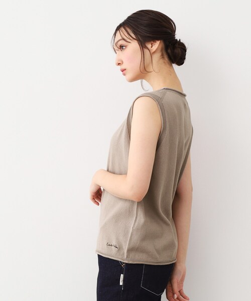 LAURA ASHLEY(ローラアシュレイ)の「【カラー追加!日本製/ワンマイルウエア】コツトン コンパクトヤーン ベスト(ベスト・レディース・ホワイト系/グリーン/ベージュ/アイボリー/グレー/ワインレッド・38)」の15枚目の写真
