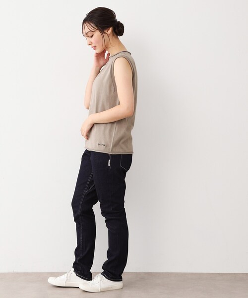 LAURA ASHLEY(ローラアシュレイ)の「【カラー追加!日本製/ワンマイルウエア】コツトン コンパクトヤーン ベスト(ベスト・レディース・ホワイト系/グリーン/ベージュ/アイボリー/グレー/ワインレッド・38)」の17枚目の写真