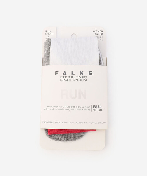 FALKE（ファルケ）の「FALKE ERGONOMIC SPORT SYSTEM | 16706 RU4 SHORT SOCKS WOMEN（ソックス/靴下・レディース・C/D/ホワイト系その他/ホワイト系その他2/グレー系その他/ブラック系その他/オレンジ系その他2・37/38）」の3枚目の写真