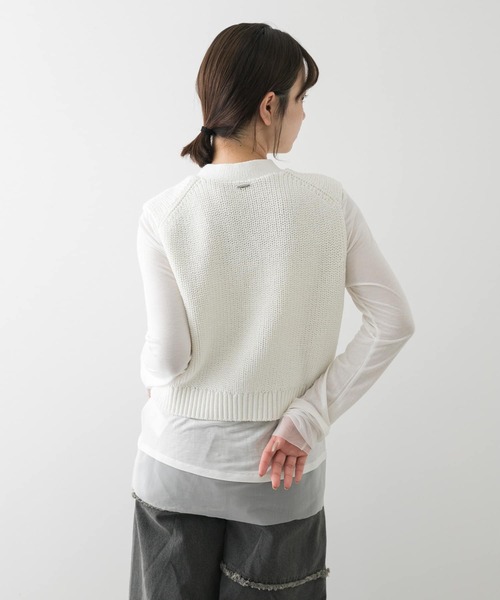 ENFOLD　クロップド　ニットベスト　グレー ZARA クロップド丈 ニット ベスト ショート丈 グレー s ザラ