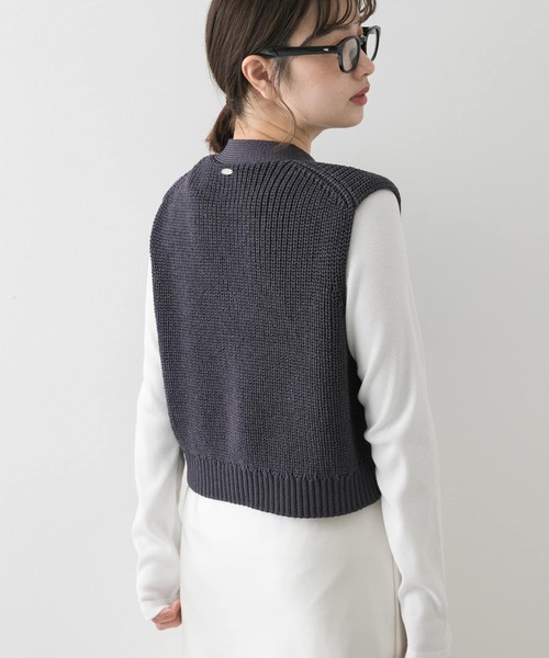 セール】クロップドニットベスト（ベスト）｜SENSE OF PLACE by URBAN
