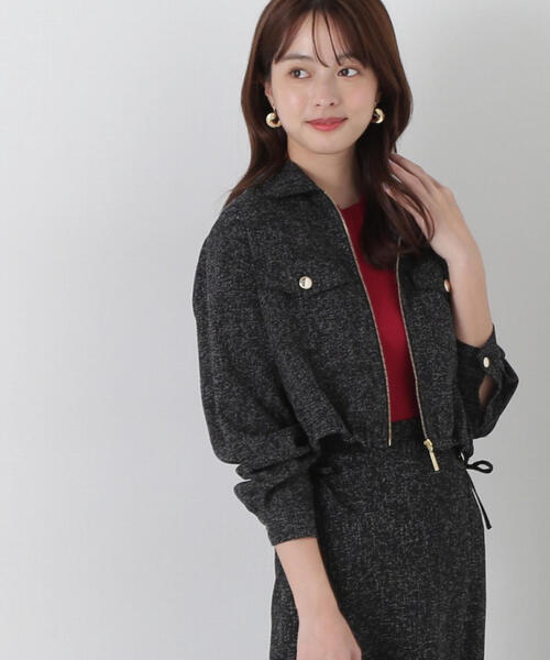 PROPORTION BODY DRESSING（プロポーションボディドレッシング）の「スプリングツイードブルゾン / 1215155309（ブルゾン・レディース・ブラック/グレー/オフホワイト・SMALL/MEDIUM）」の5枚目の写真